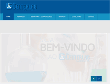 Tablet Screenshot of centerlabambiental.com.br